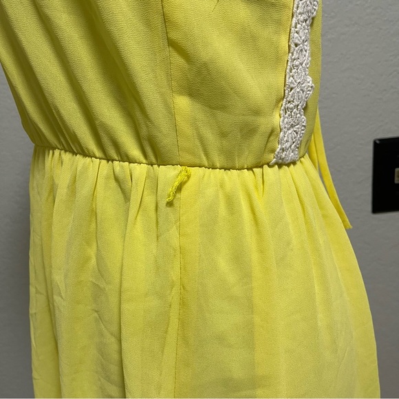 Papaya Sun Yellow Sleeveless Knee Length Spring Dress Size MEDIUM - Picture 4 of 8